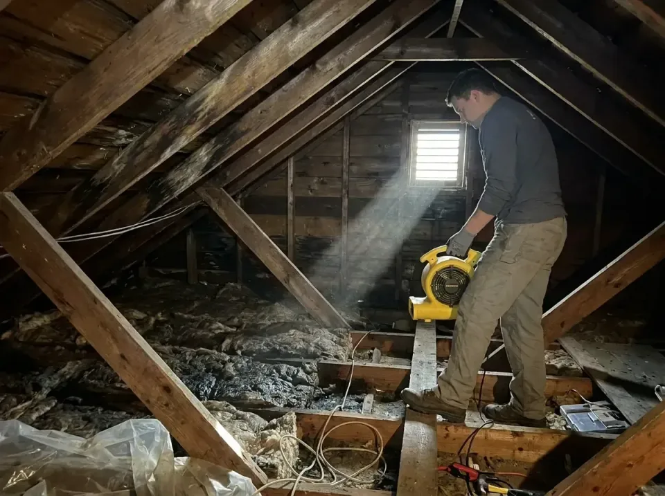 attic-water-damage-drying-proc-007 — frequently asked questions, Emergency Water Extraction & 24/7 Flood Response in Hurlock…